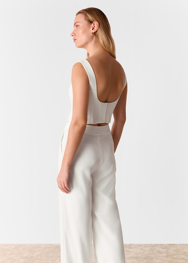 Ivory Structured Corset Bridal Top